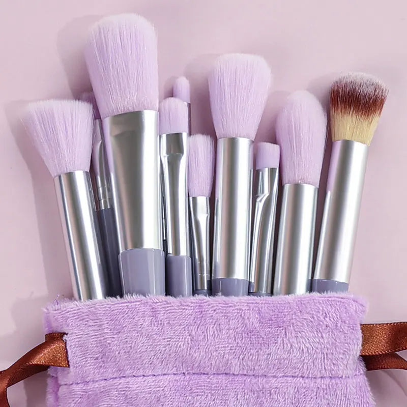 10-13Pcs New Makeup Brushes Set For Cosmetics Powder Foundation Blush
