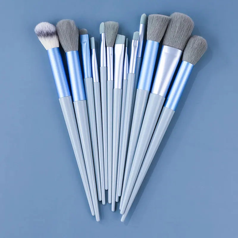 10-13Pcs New Makeup Brushes Set For Cosmetics Powder Foundation Blush