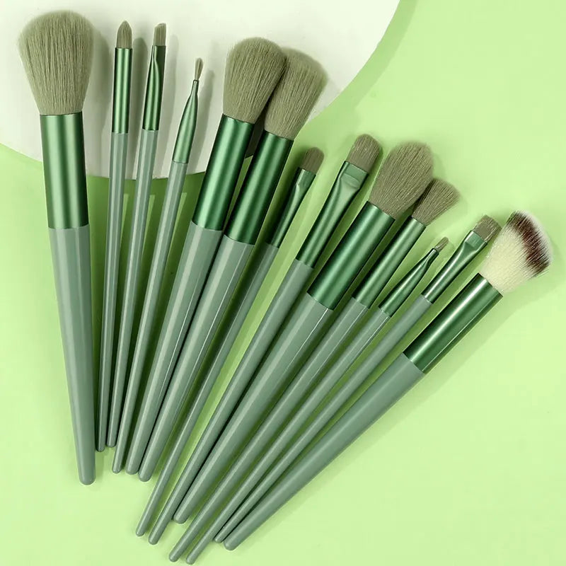 10-13Pcs New Makeup Brushes Set For Cosmetics Powder Foundation Blush