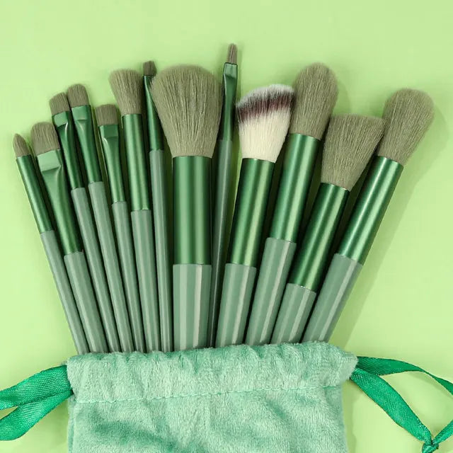 10-13Pcs New Makeup Brushes Set For Cosmetics Powder Foundation Blush