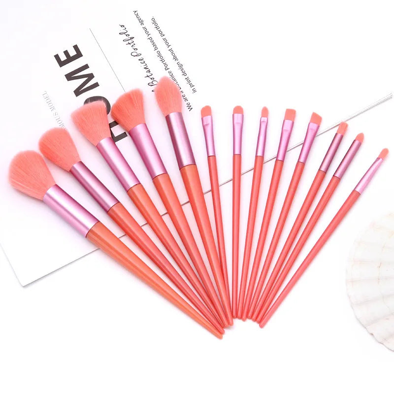 10-13Pcs New Makeup Brushes Set For Cosmetics Powder Foundation Blush
