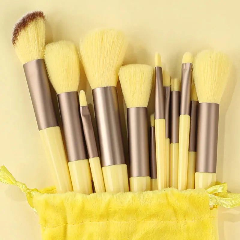 10-13Pcs New Makeup Brushes Set For Cosmetics Powder Foundation Blush