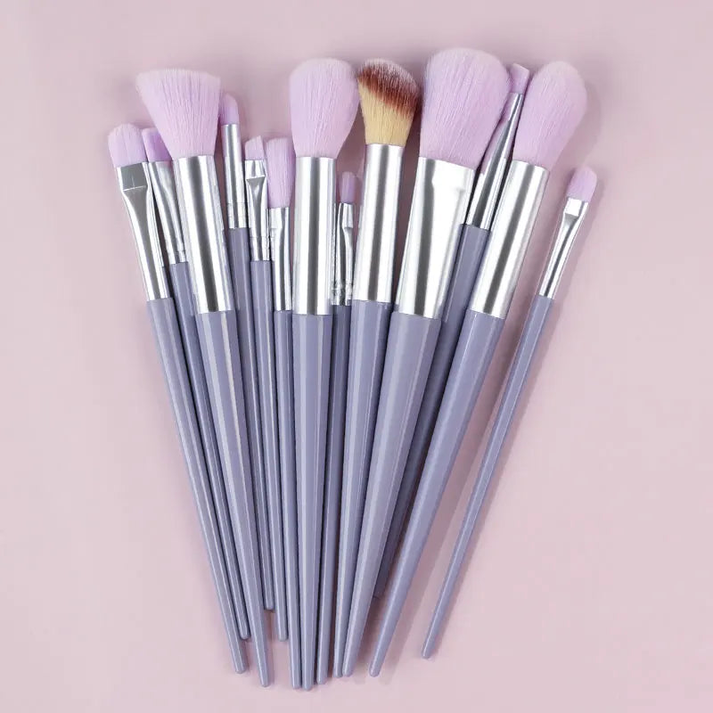 10-13Pcs New Makeup Brushes Set For Cosmetics Powder Foundation Blush