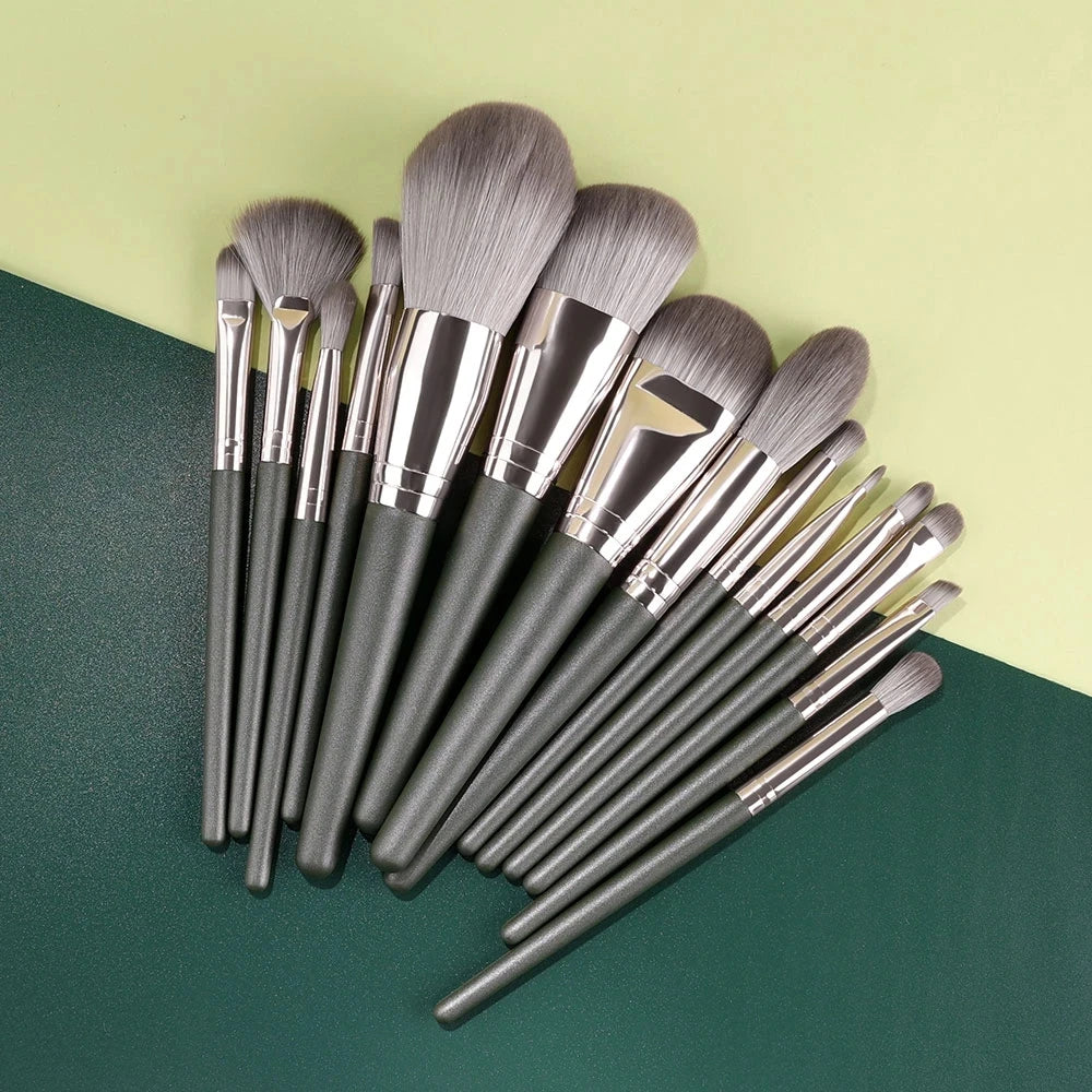 10-13Pcs New Makeup Brushes Set For Cosmetics Powder Foundation Blush