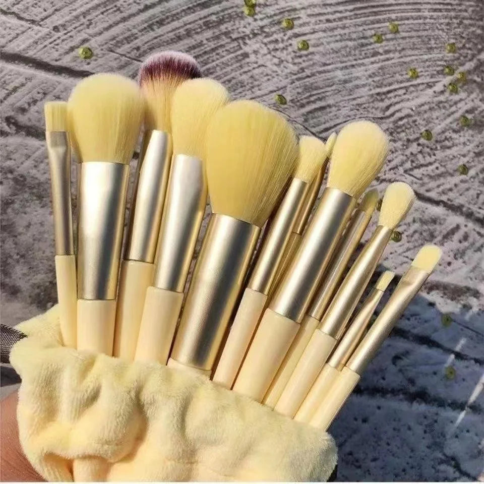 10-13Pcs New Makeup Brushes Set For Cosmetics Powder Foundation Blush